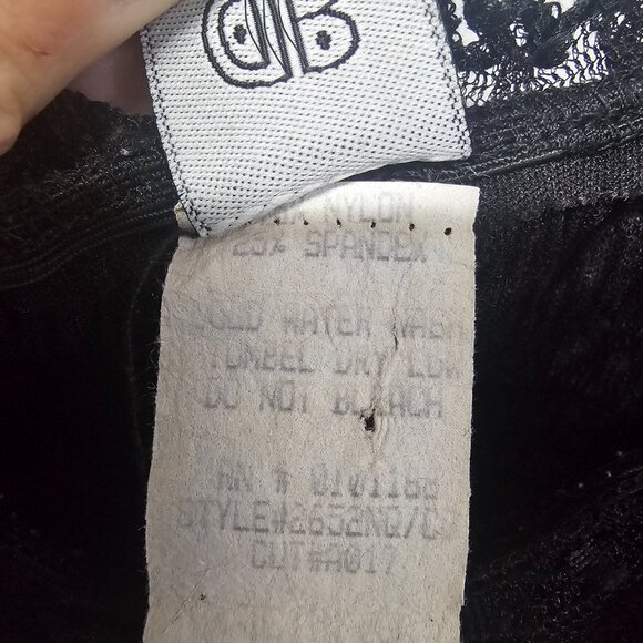 Vintage Andy Blanco Blouse Black Y2K Lace Whimsigoth Coquette Smocked S - Picture 7 of 9